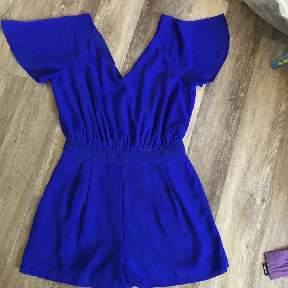 Royal blue romper